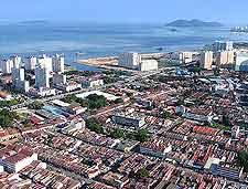Aerial view of the Georgetown cityscape