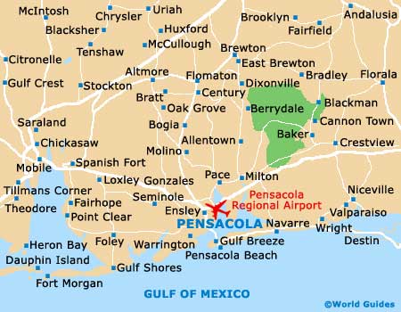 Small Pensacola Map