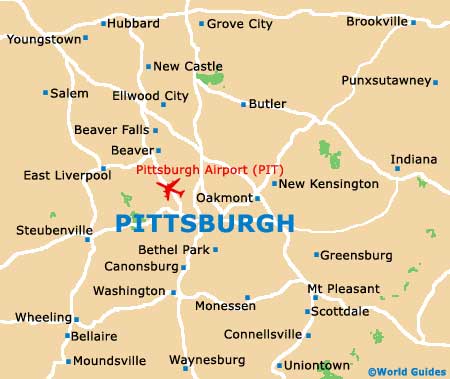 Small Pittsburgh Map