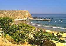 Coastal beachfront view