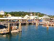 Photograph showing the marina and waterfront