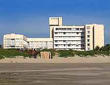 Image of beachfront hotel