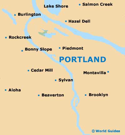 Small Portland Map