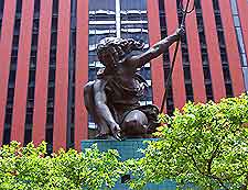 View of the Portlandia Statue