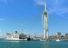 Skyline view, showing the Spinnaker Tower