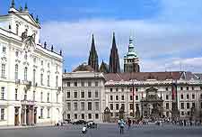 Picture of castle entrance in Hradcany