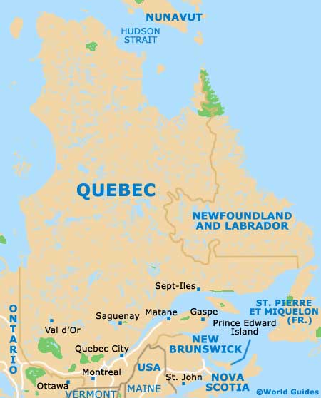 Quebec map