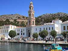 Image of the waterfront Panormitis Monastery