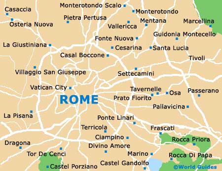 Rome Area map