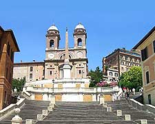 Image looking up the Spanish Steps (Scalinata di Spagna)