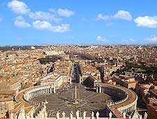 Aerial view of St. Peter's Square (Piazza San Pietro)