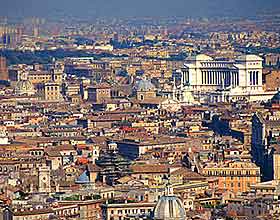 View of the city of Rome