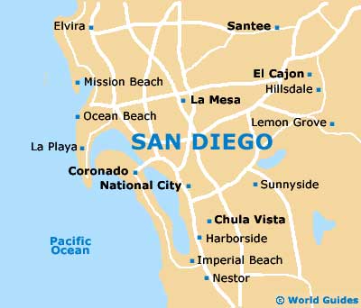 Small San Diego Map