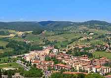 Rooftop view of this hill town