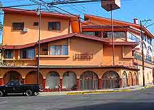 Picture of local lodging on street corner