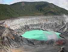 View of the Poas Volcano