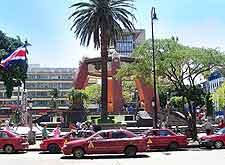 Photo of local taxis in the city centre