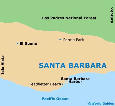 Small Santa Barbara Map