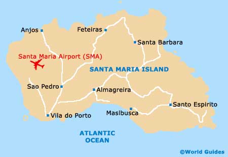 Santa Maria Island map