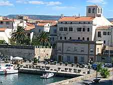 Photograph showing the Sardinian town of Alghero