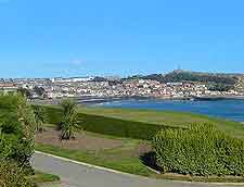 Cliff top image of the coastline