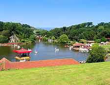 Photo of the Peasholm Park and its Japanese-themed attractions