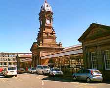 Photo of the town's train station