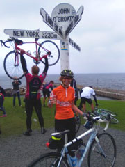 Photo showing the famous John O'Groats signpost
