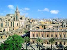 Cityscape picture, showing the cathedral and other architectural gems