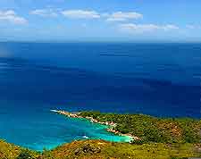 Picture showing the coastline of the Aride Island Nature Reserve