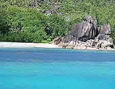 Further picture of beach on Curieuse Island