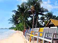 Photo of beachfront lodge on La Digue, Seychelles