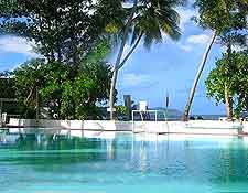 Photograph of pool at the Le Meridien Barbarons, Victoria, Mahe