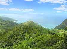 View of Mahe's verdant Morne Seychellois National Park
