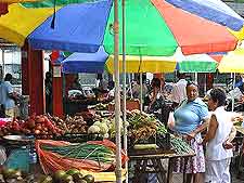 Image showing market traders and shopping in Victoria