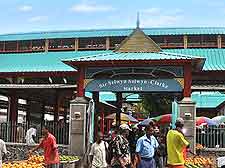 Photo of market at Victoria, capital of the Seychelles