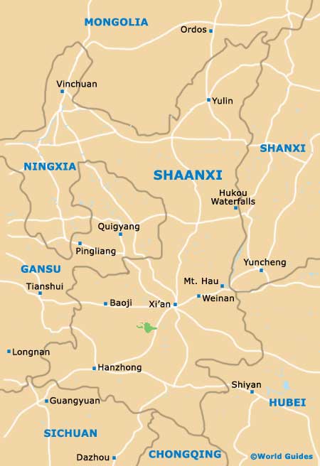 Shaanxi Map