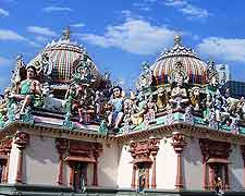 Image of colourful architecture in the Little India neighbourhood
