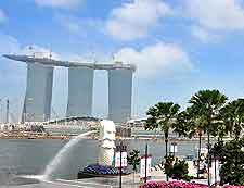 Picture of Merlion Park, with the Marina Bay Sands Hotel in the background