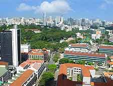 Aerial photo showing the famous Orchard Road, Singapore City