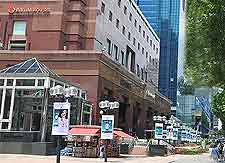 Further picture of shops lining Orchard Road