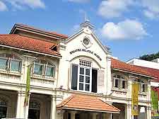Photograph of the Singapore Philatelic Museum, located on Coleman Street