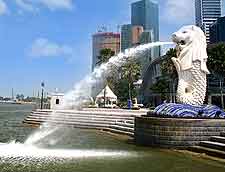 Image of the Merlion waterfront