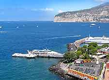 Coastal picture, showing arriving ferries