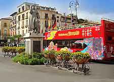 Photo of sightseeing tourist bus