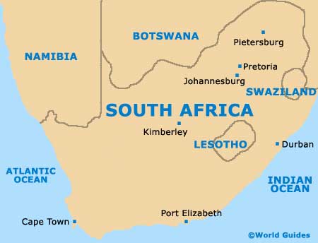 Map of South Africa