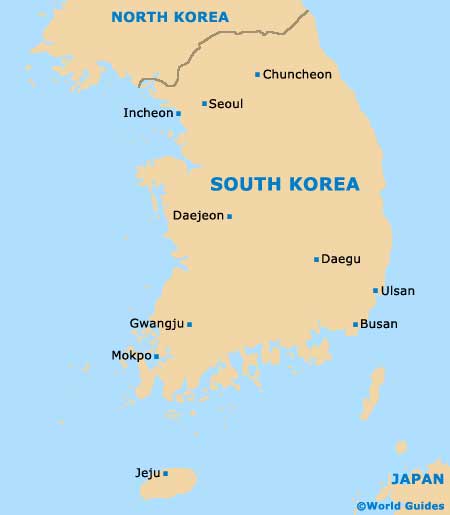 South Korea Map