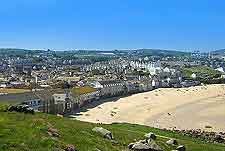 View of the beachfront at St. Ives