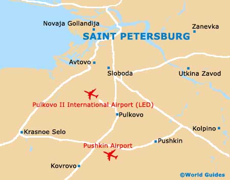 Small St. Petersburg Map