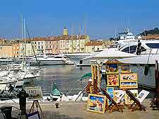 View of St. Tropez marina